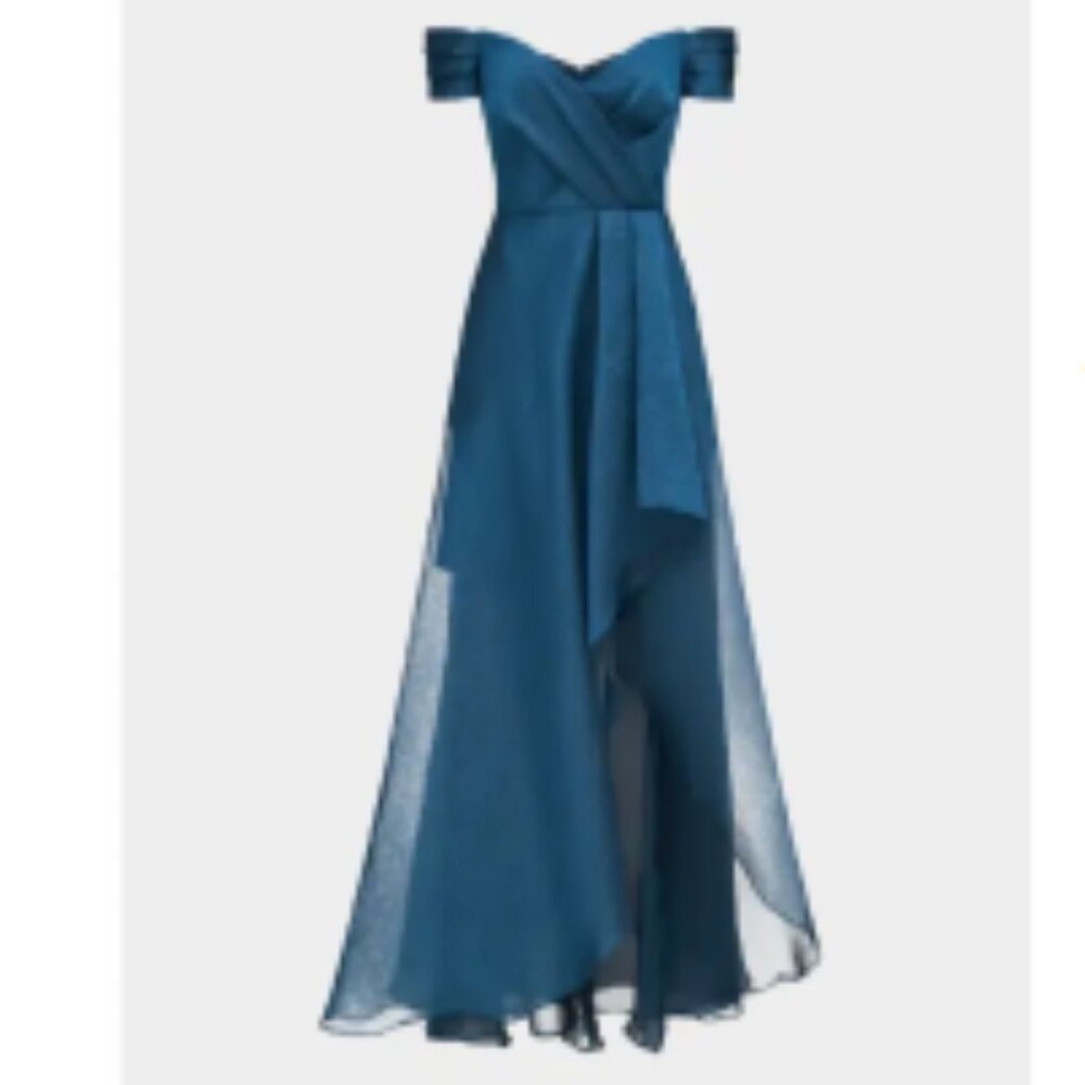 Theia Womens  Cecilia High Low Gown - Picture 3 of 10